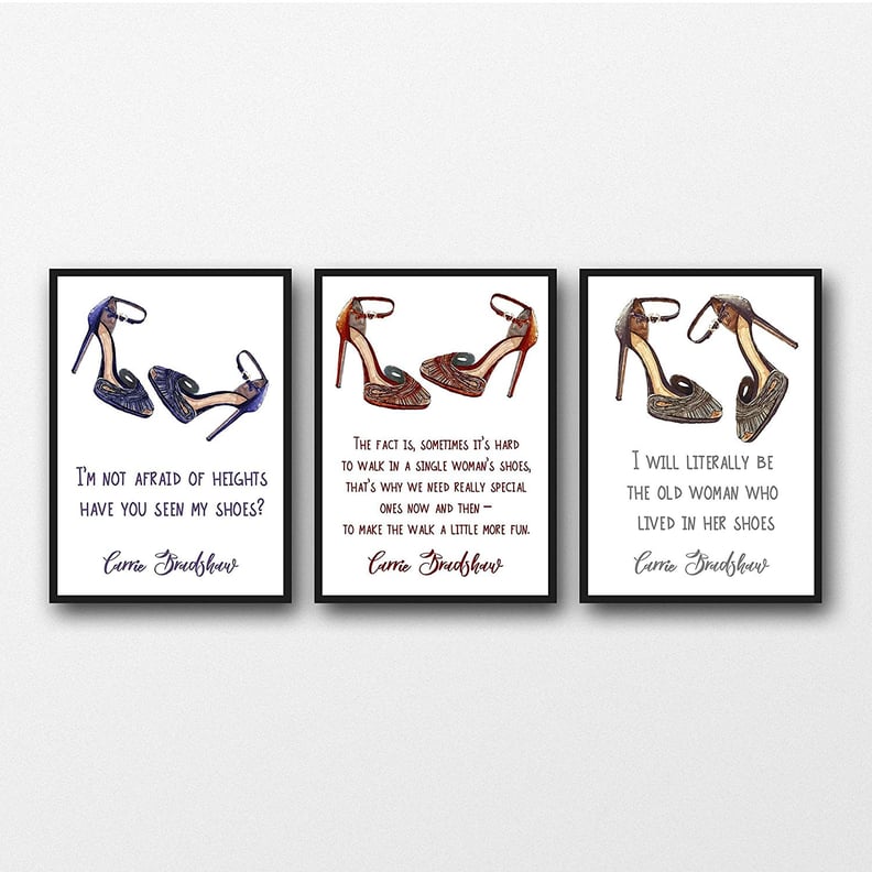 Sex and the City Shoe Quotes Prints