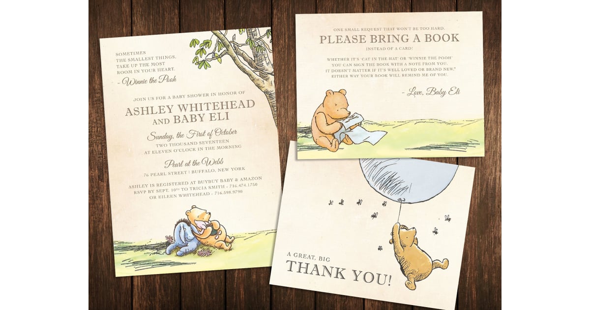 Classic Pooh Baby Shower Invitations 20 Unique Baby Shower Invitations That Are Next Level Creative Popsugar Family Photo 9