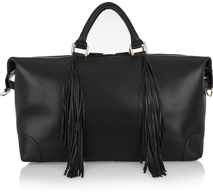 Eddie Harrop The Voyager Fringed Textured-Leather Weekend Bag ($1,235)