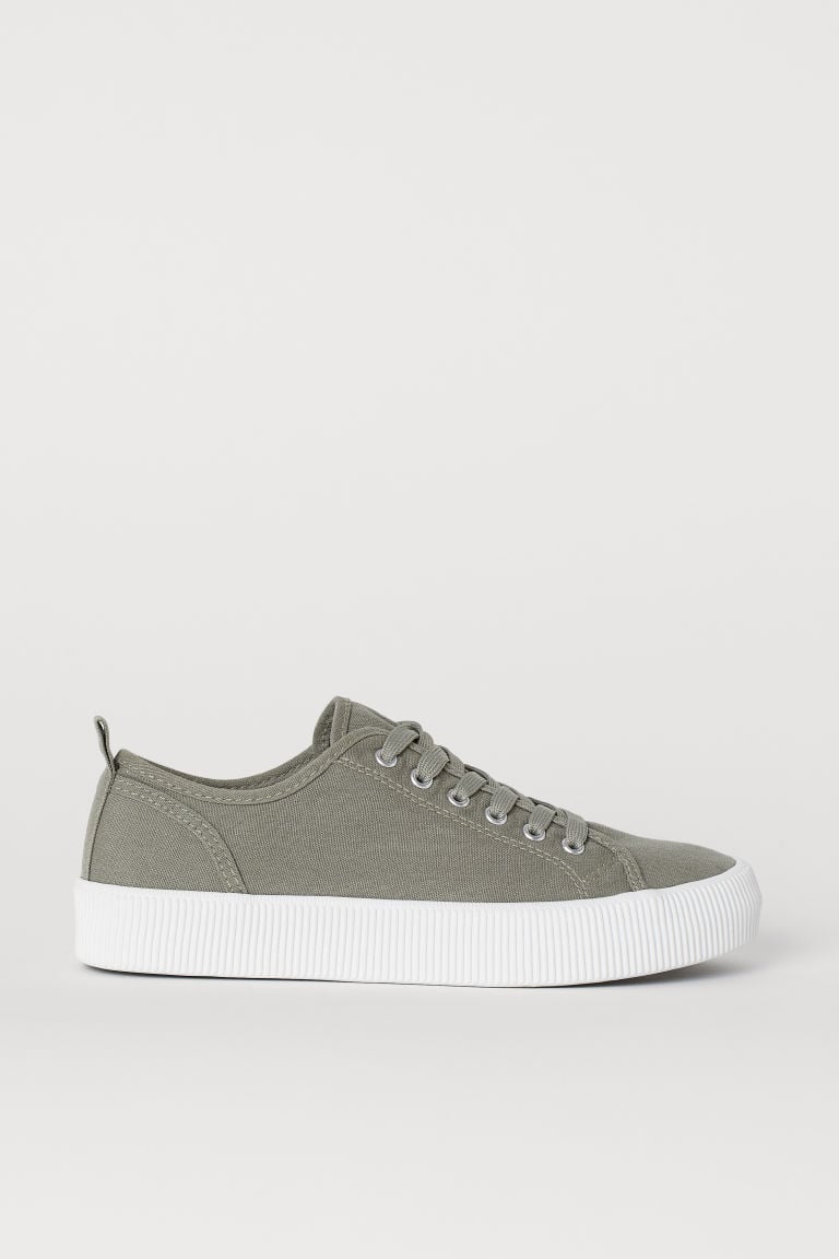 H&M Khaki Green Sneakers