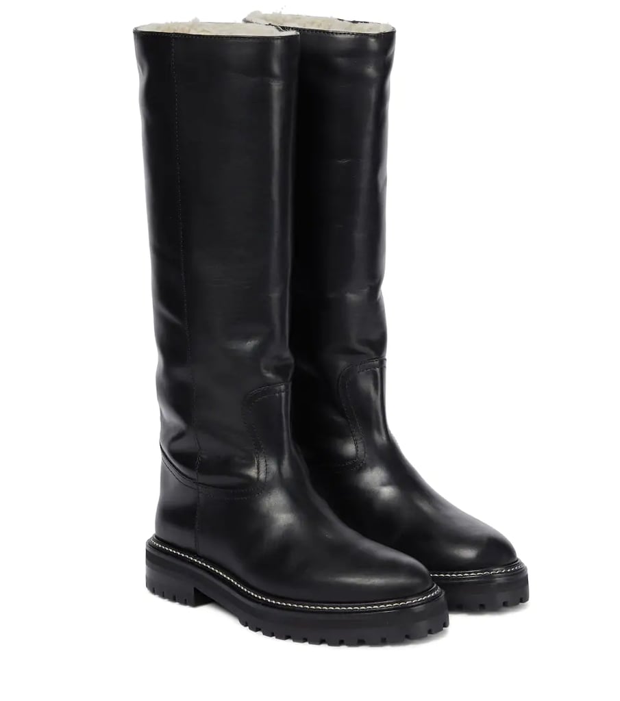 Tall Winter Boots: Jimmy Choo Yomi Shearling-Lined Leather Boots