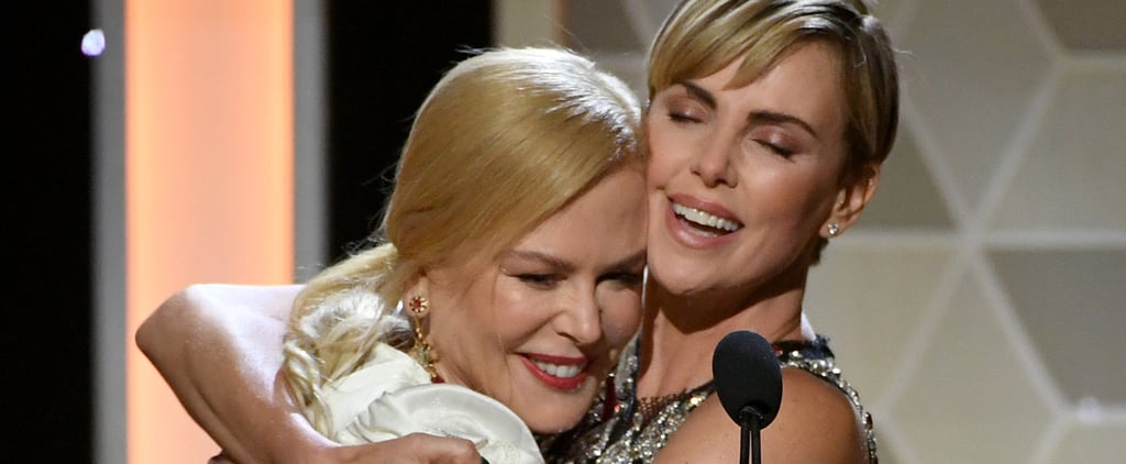 We're Loving Charlize Theron and Nicole Kidman's Sweet Friendship at the Hollywood Film Awards