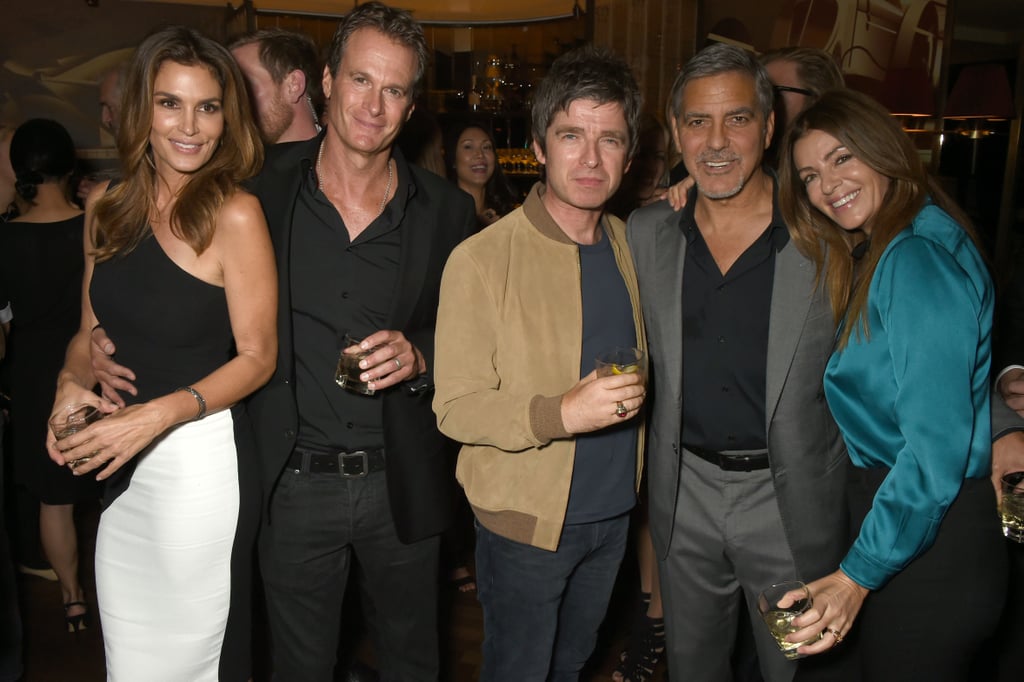 George Clooney Out With Cindy Crawford and Rande Gerber 2015