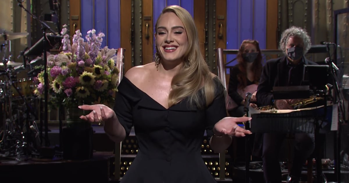 Adele Gives Us a Gorgeous Off-the-Shoulder Moment During Her SNL Monologue