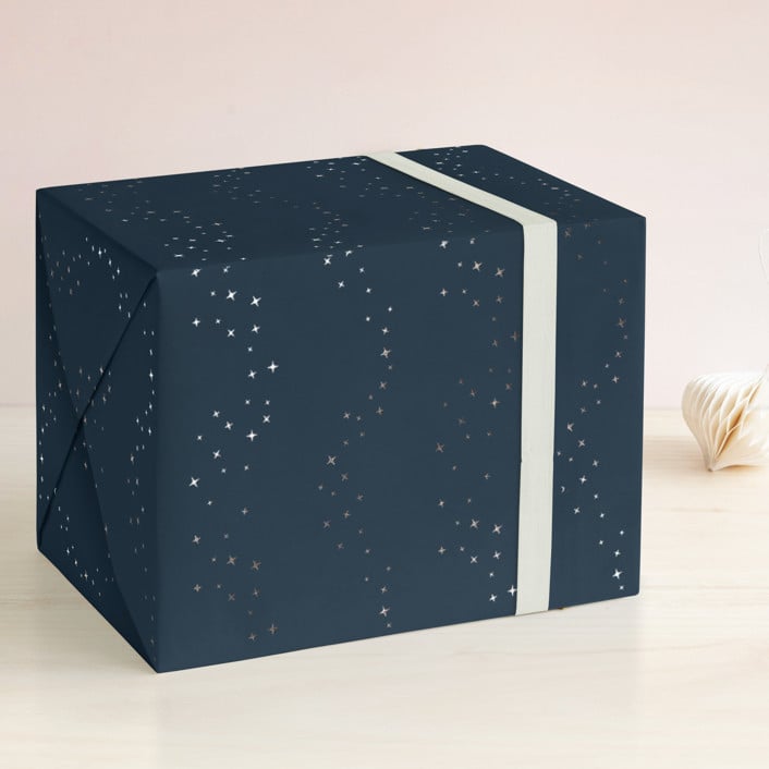 Minted Shimmer Stars Wrapping Paper