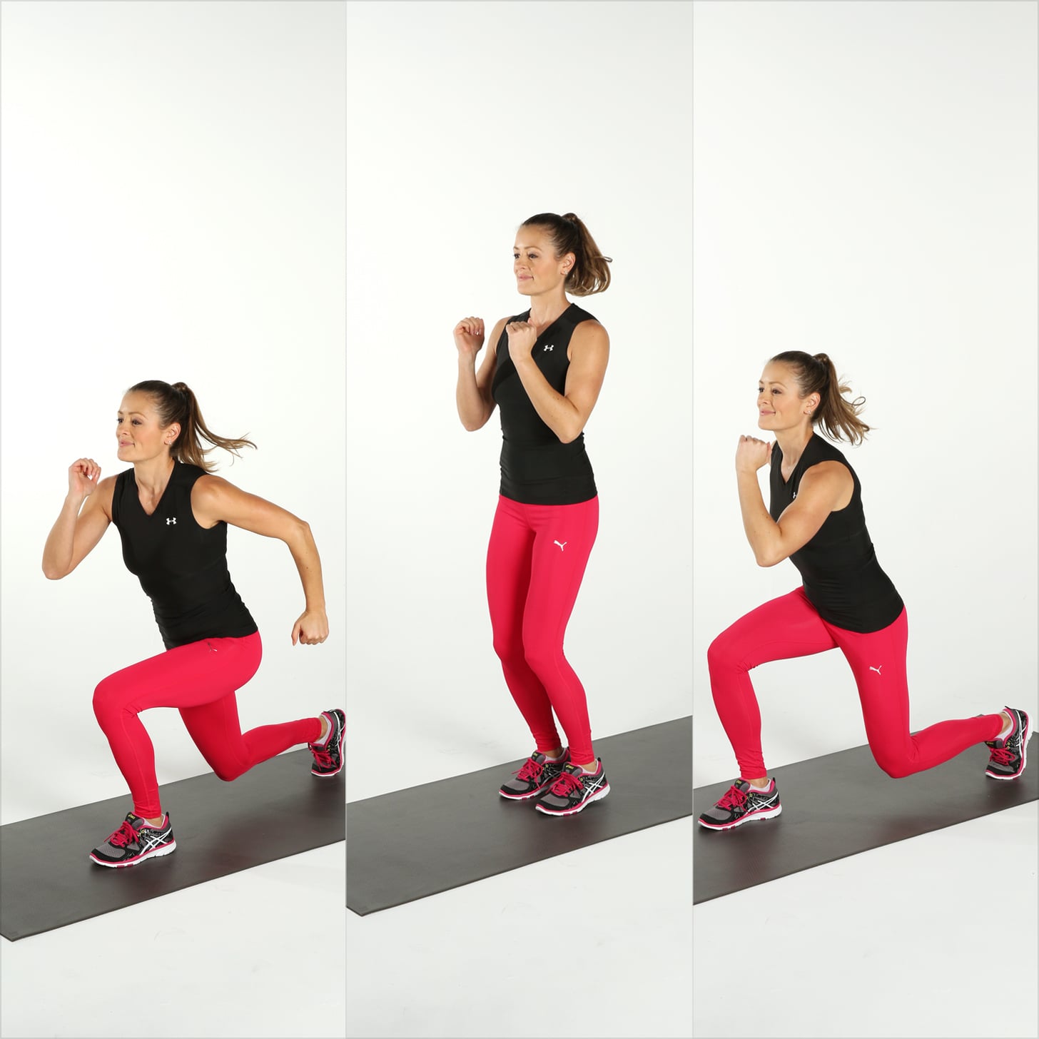 Circuit 3 Exercise 2 Plyo Lunge Burn Fat and Build Lean Muscle With This 30 Minute Abs and Lower Body Strength Workout POPSUGAR Fitness Photo 11