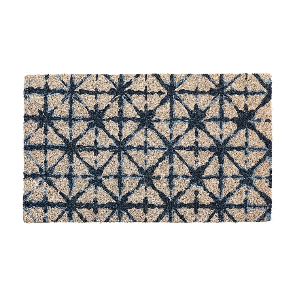Shibori Print Blue and White Doormat