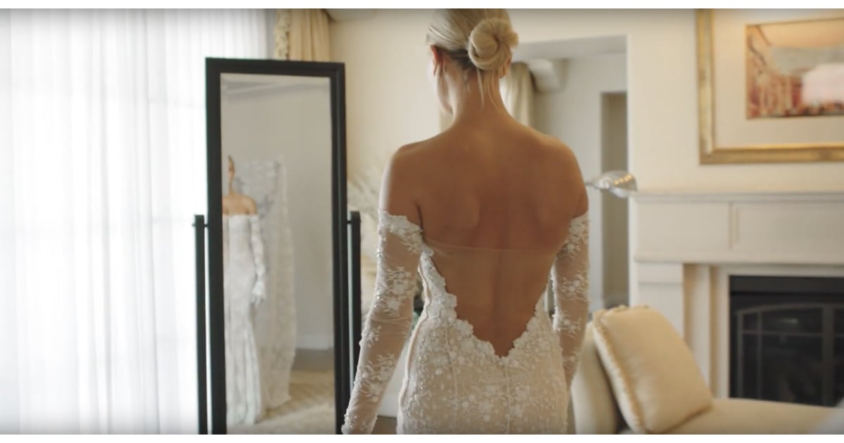 Watch Hailey Baldwins Final Wedding Dress Fitting Video Popsugar