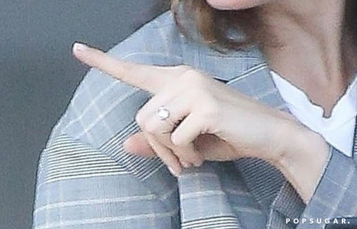 The Actress Showed Off Her Classic Round-Cut Stone