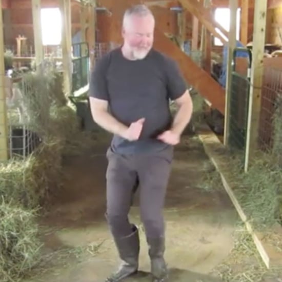 Farmer Dancing to Sia's Cheap Thrills Video