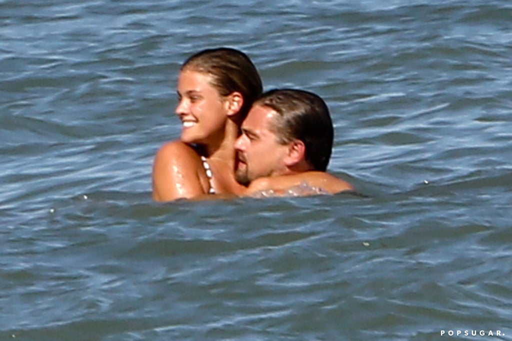 Leonardo Dicaprio And Nina Agdal Kissing On The Beach In La Popsugar Celebrity Photo 2 