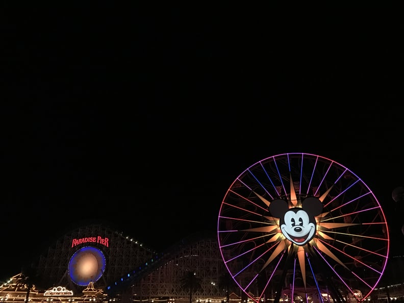 California Adventure Is Lit Up With the "World of Color — Season of Light" Nighttime Spectacular.