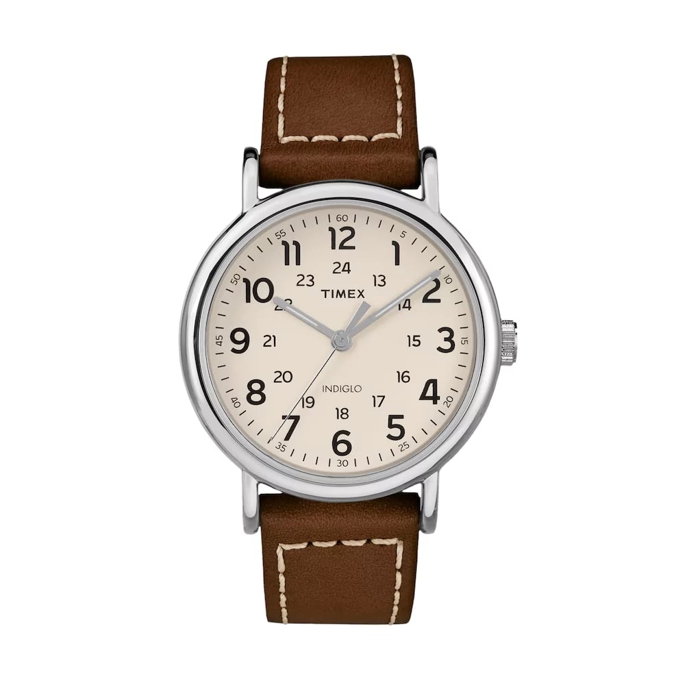 Timex Weekender Leather Watch