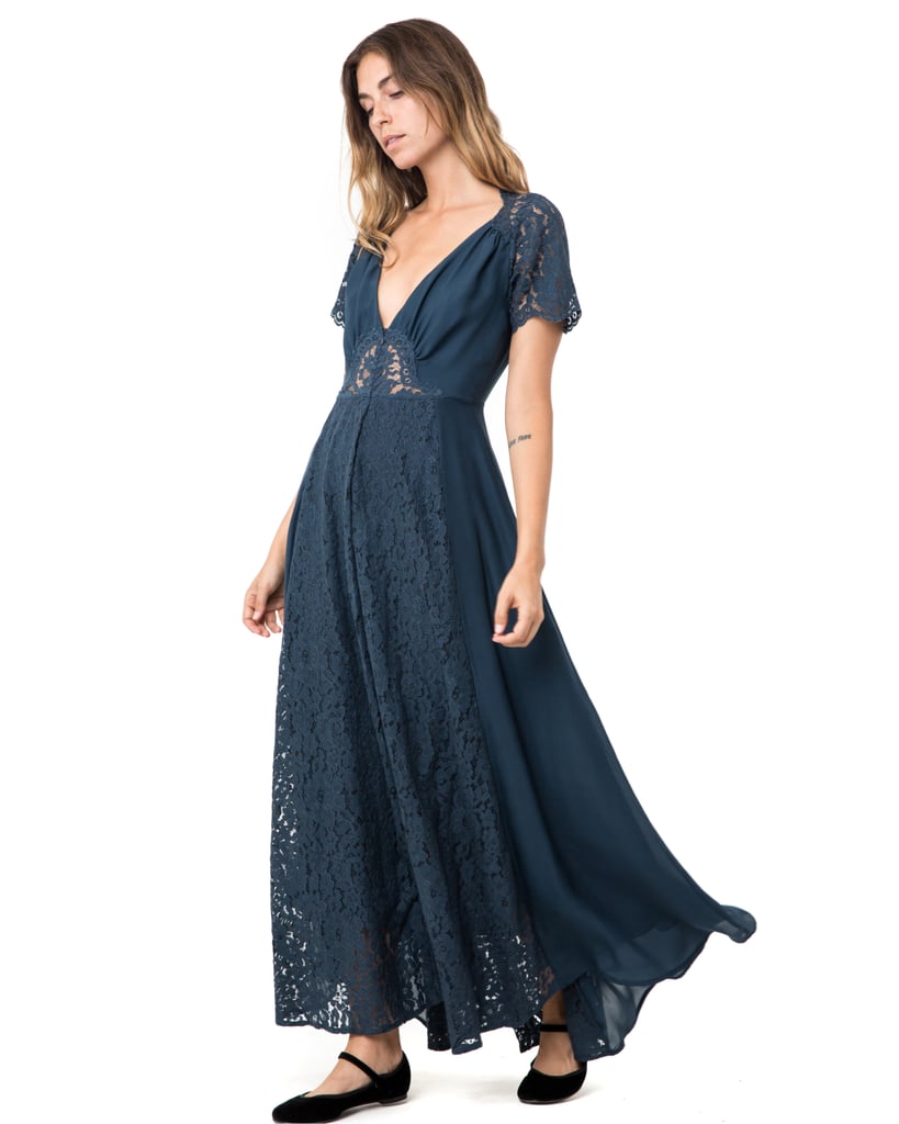 The Christy Dawn Fitzgerald Dress ($540) is "inspired by an old vintage silk and lace dress." The chantilly lace offers a peek of skin at the stomach, and the design is lined with deadstock silk habatai, so you don't have to worry about a see-through skirt!