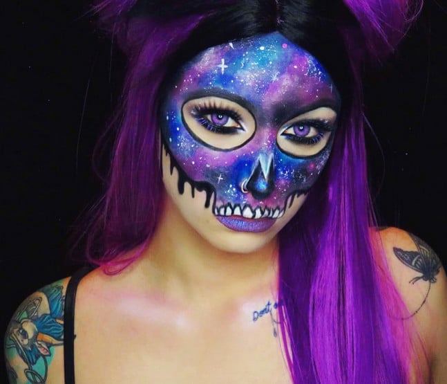 Galaxy Halloween Makeup Ideas