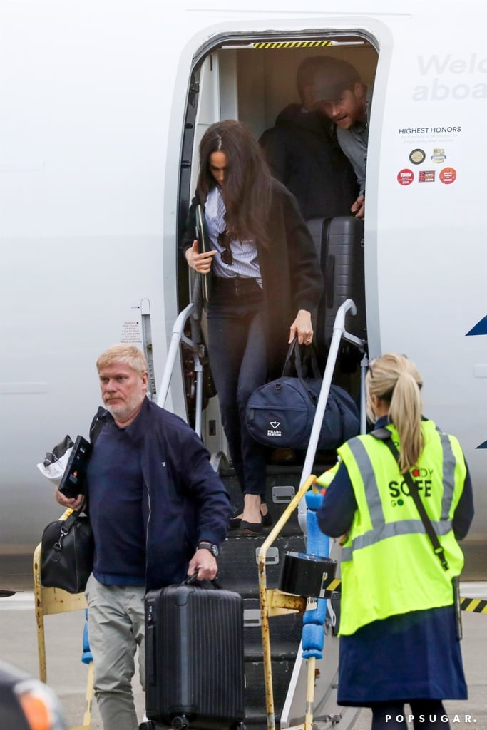 Prince Harry and Meghan Markle at Airport in Canada Pictures