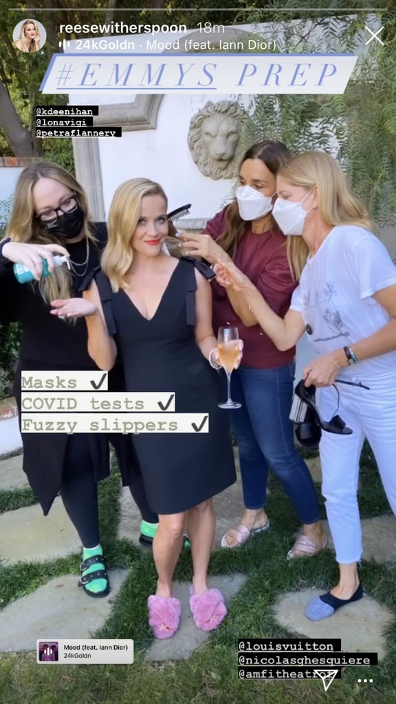 Reese Witherspoon's Hair and Makeup at Emmy Awards 2020