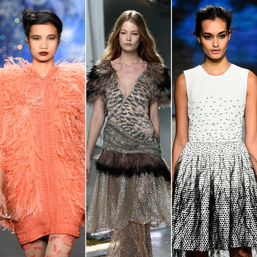 Feathers Fall 2015 Fashion Trend POPSUGAR Fashion