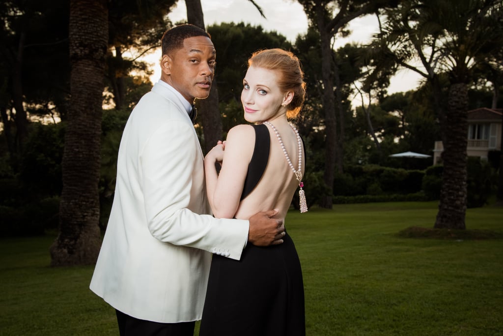 Will Smith and Jessica Chastain dressed to the nines for the amfAR Gala in 2017.