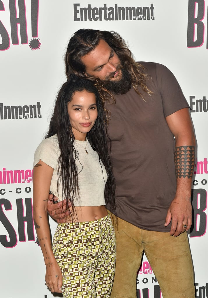 Jason Momoa and Zoë Kravitz at Comic-Con 2018