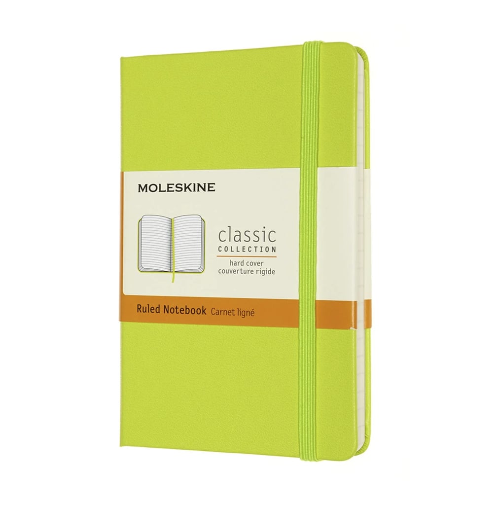 Moleskine Classic Notebook ($22)
If you haven't filled up an entire Moleskin journal, now is your chance to do so with this tiny chartreuse green edition that is perfect for both deskside and on the go.