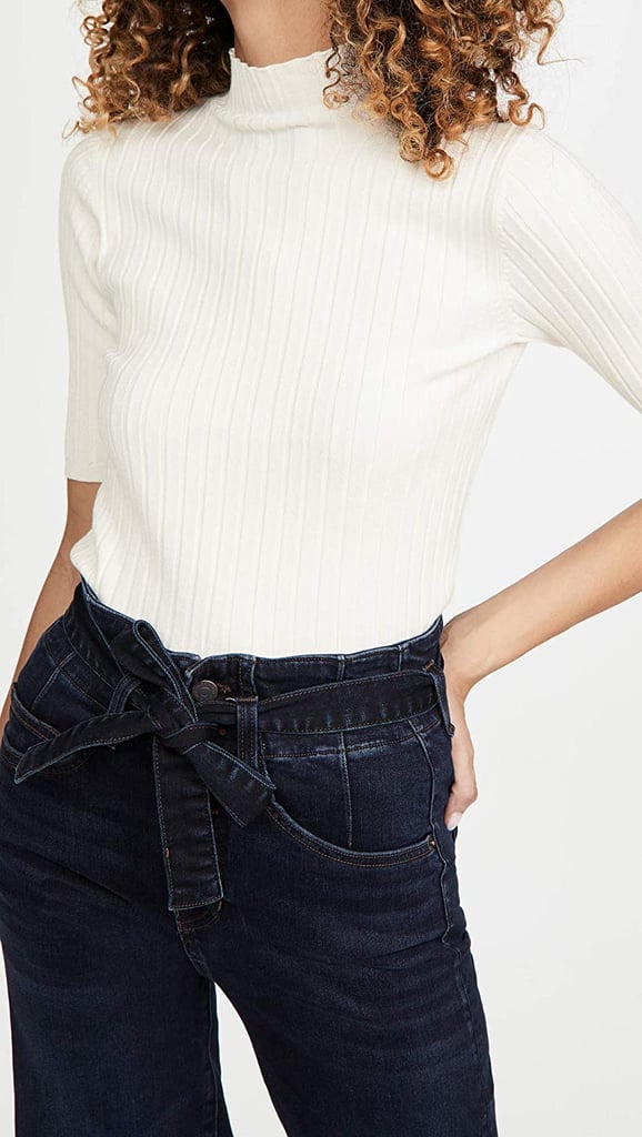 525 Wide Rib Mock Neck Pullover