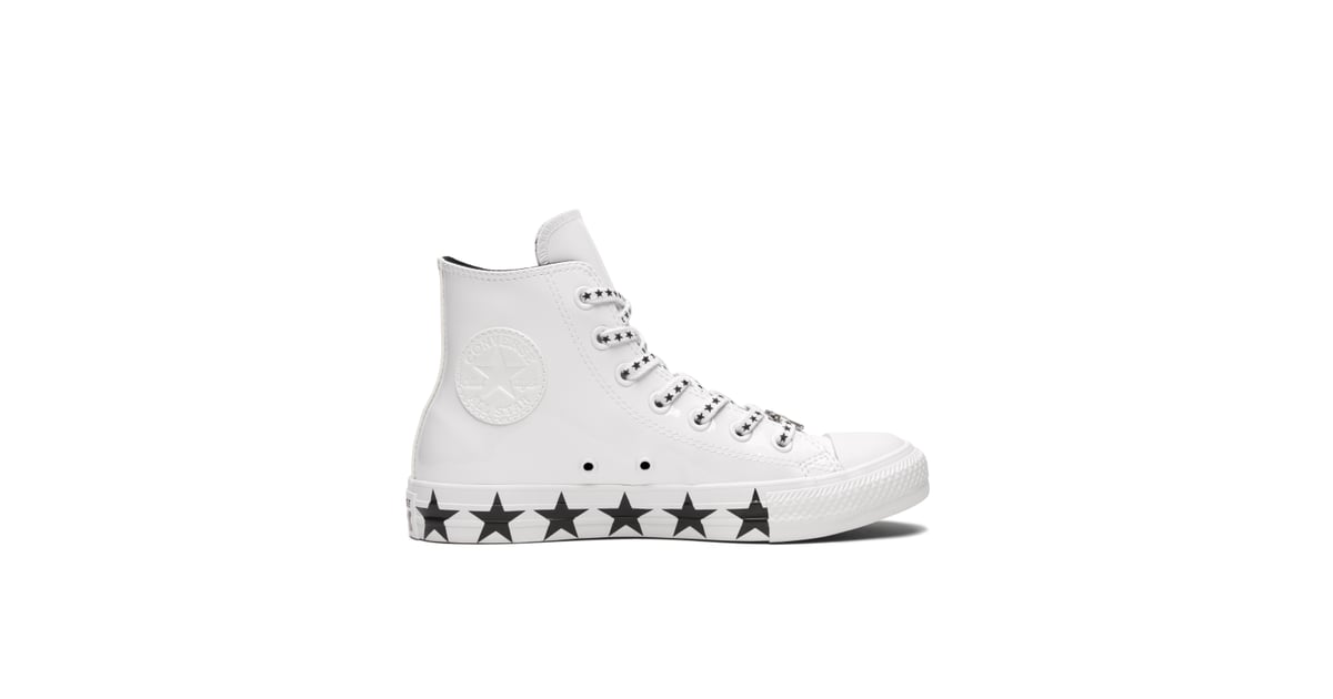 Converse x miley cyrus chuck taylor all star high top faux patent new arrivals