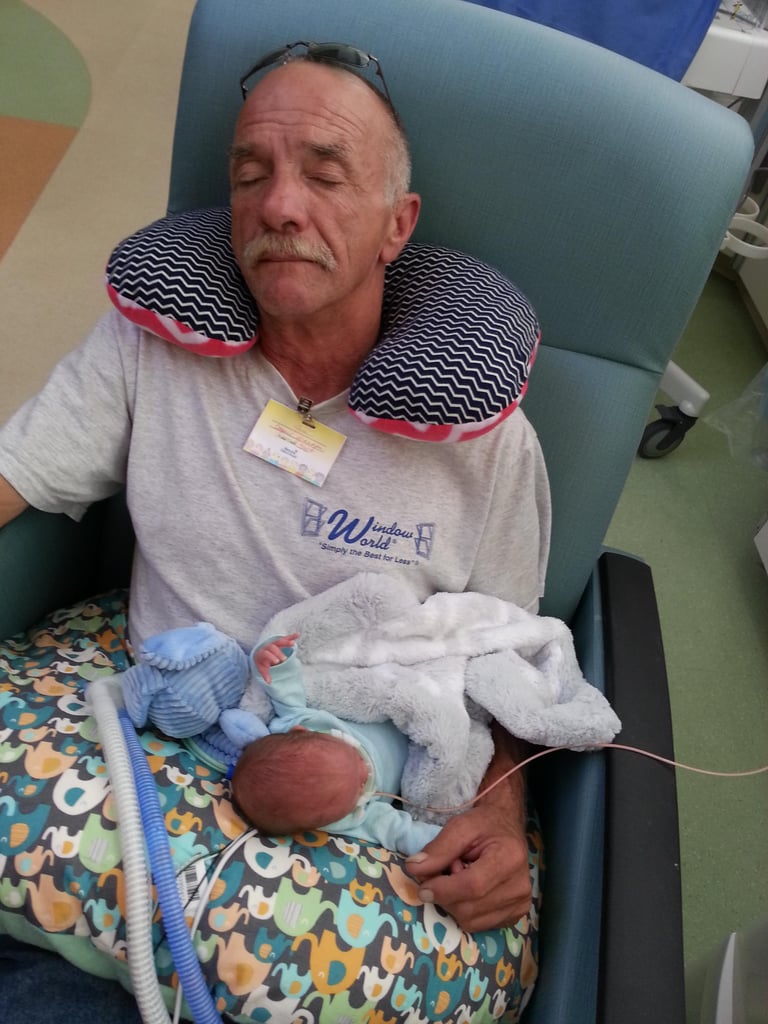 Viral Video Grandfather Meets Infant Grandson