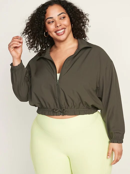 Old Navy StretchTech Loose Cropped Full-Zip Jacket
