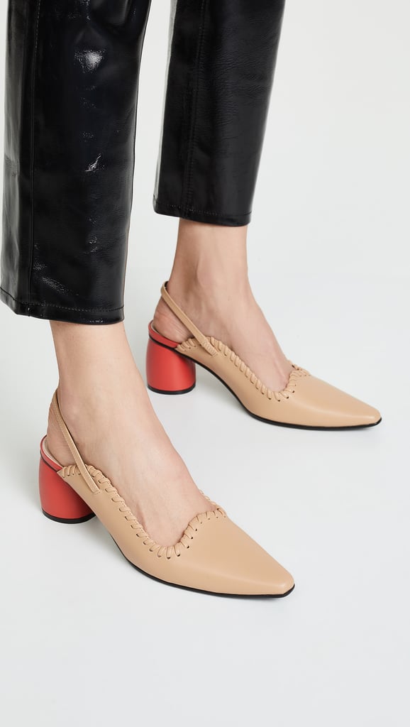 Reike Nen Curved Middle Slingback Pumps