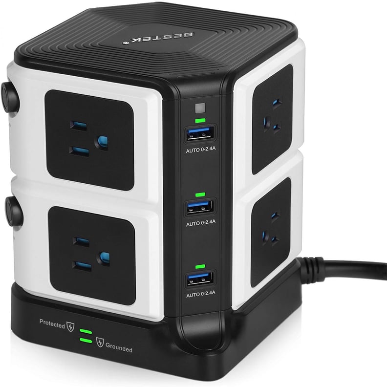 USB Power Strip 8-Outlet Surge Protector