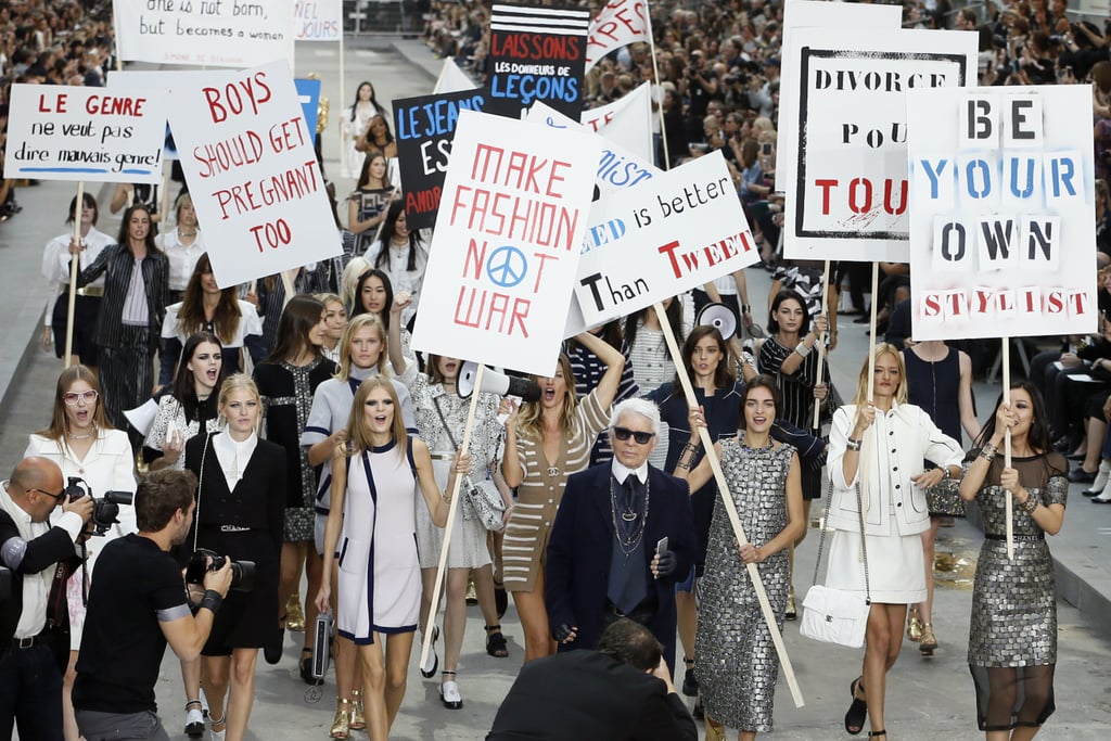 A Very Fashionable Protest, Spring/Summer 2015 Chanel Fashion Show