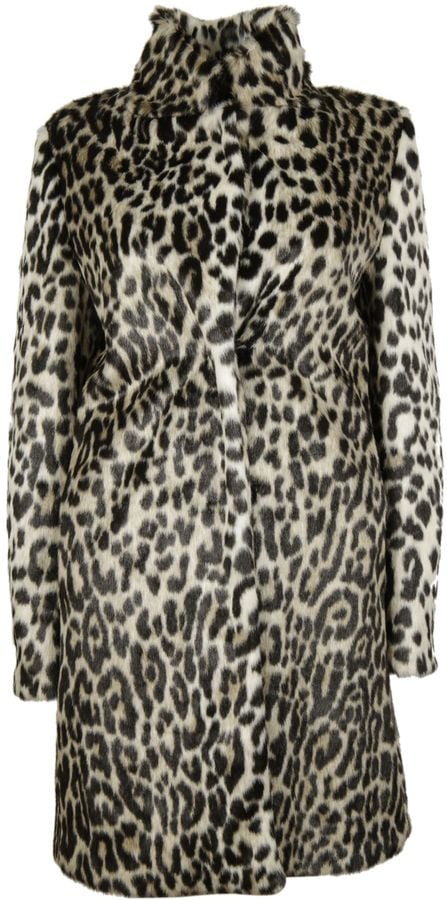 Stella McCartney Natural Leopard Alter Fur Coat ($1,528)