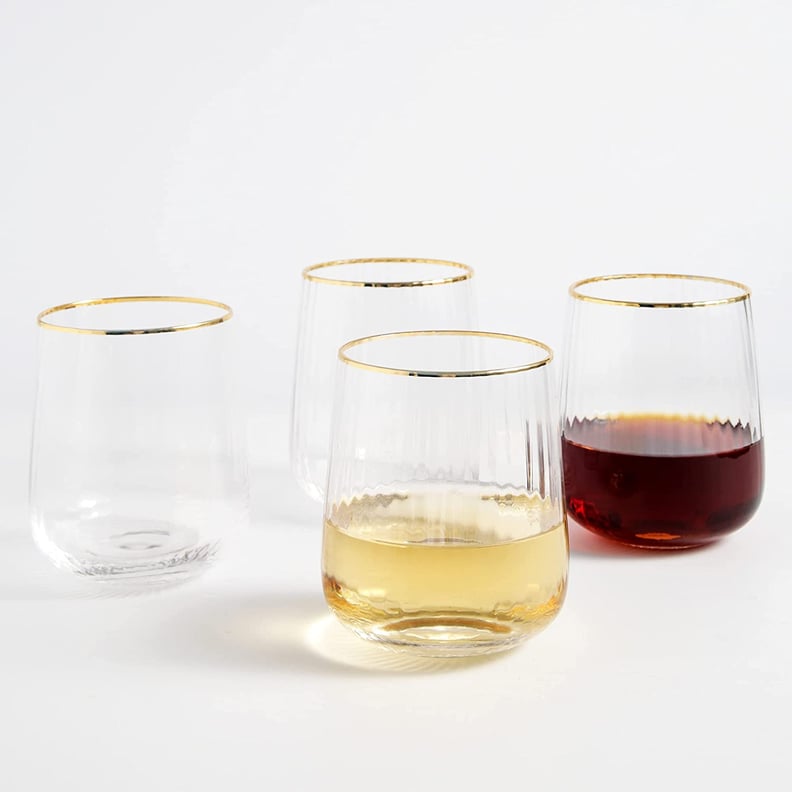 Stylish Wine Glasses: Lysenn Stemless Wine Glasses Set
