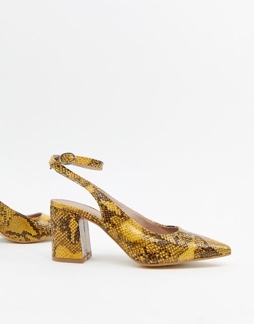 New Look Slingback Block Heeled Shoes 