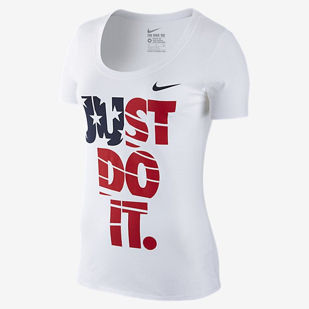 Nike Team USA "Just Do It" Flag Women's T-Shirt