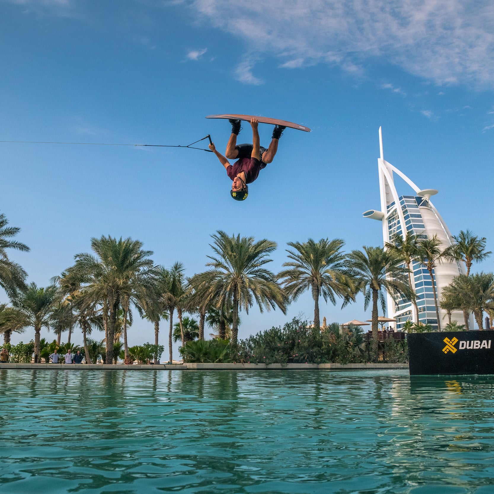 X Dubai Madinat Jumeirah Wakeboarding Stunt February 2018 Popsugar Middle East Love Hyatt place hotels in dubai. x dubai madinat jumeirah wakeboarding