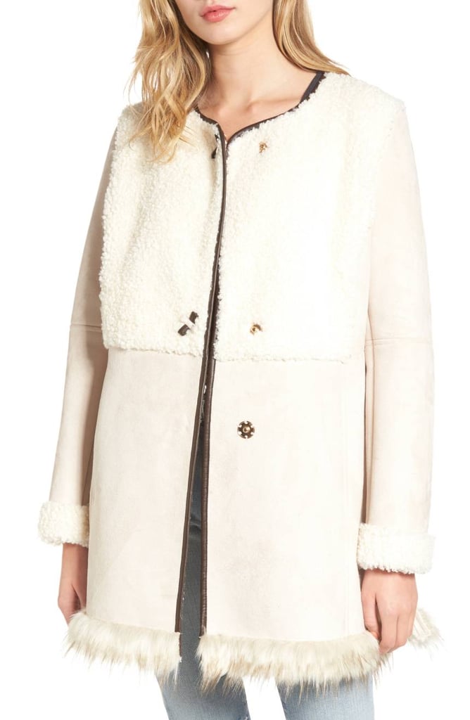 Put a sophisticated spin on shearling with this Sam Edelman Faux Shearling Car Coat ($179).