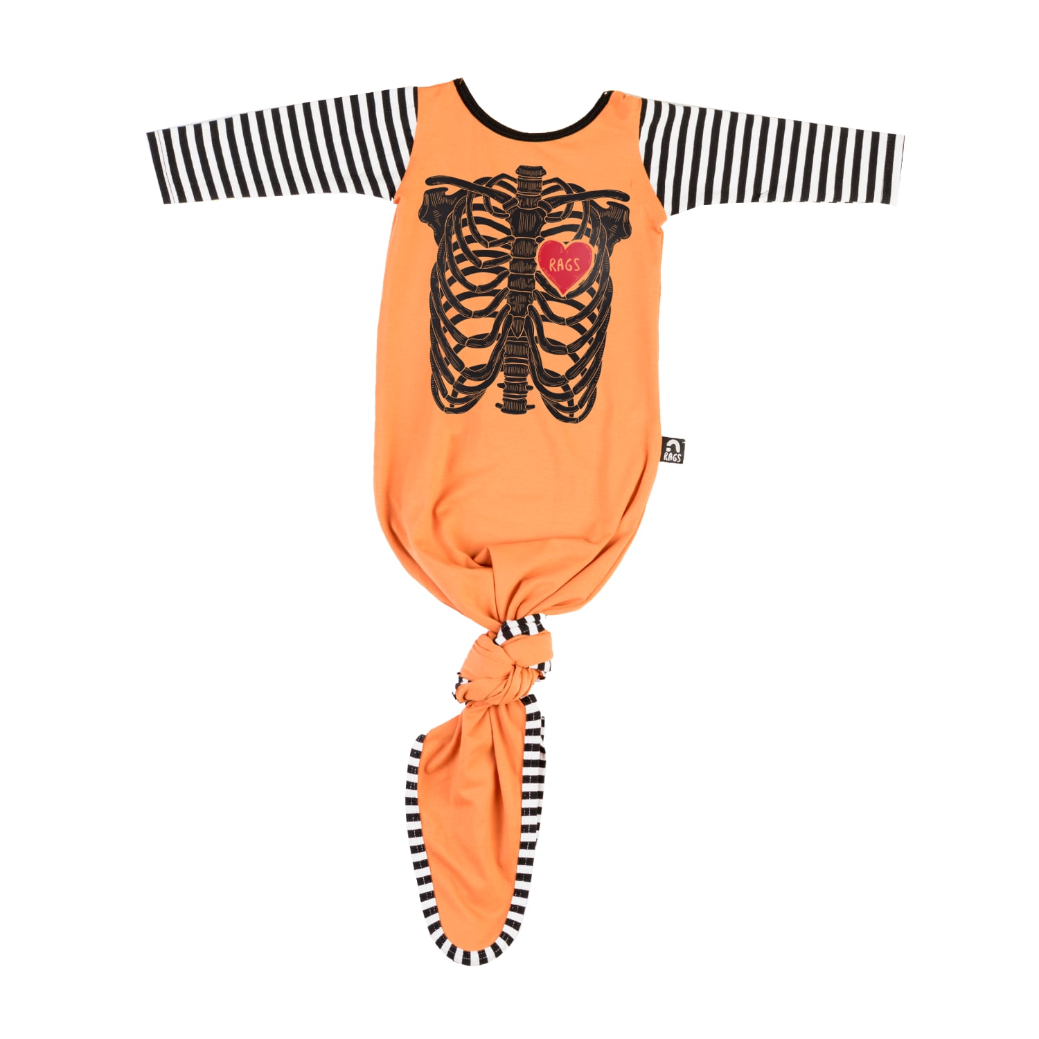 Rags To Raches Long Sleeve Skeleton Baby Pouch The Cutest