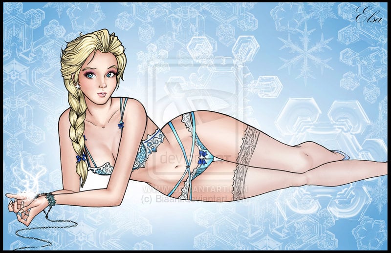 Elsa Disney Princesses In Lingerie Art Popsugar Love