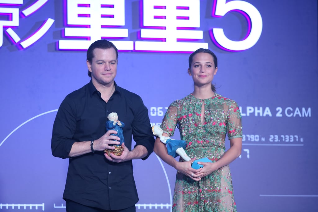 Matt Damon's Man Bun at Jason Bourne Premiere in China