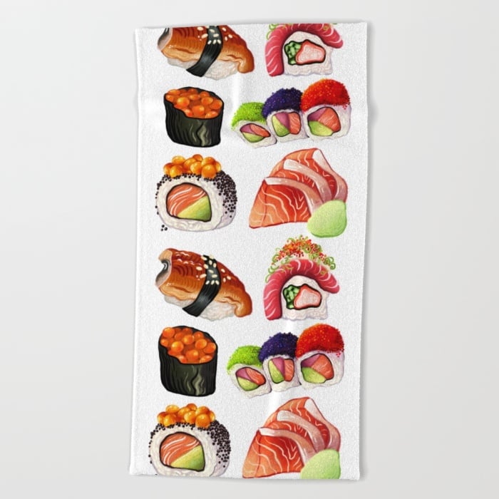 Sushi Beach Towel