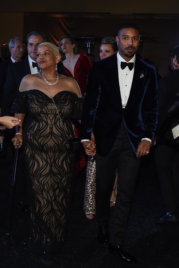 Michael B. Jordan and His Mom at the 2019 Oscars