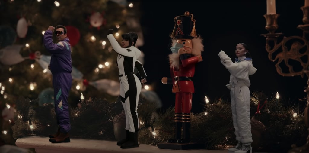 Jimmy Fallon and Ariana Grande's Snowsuits in Christmas Song