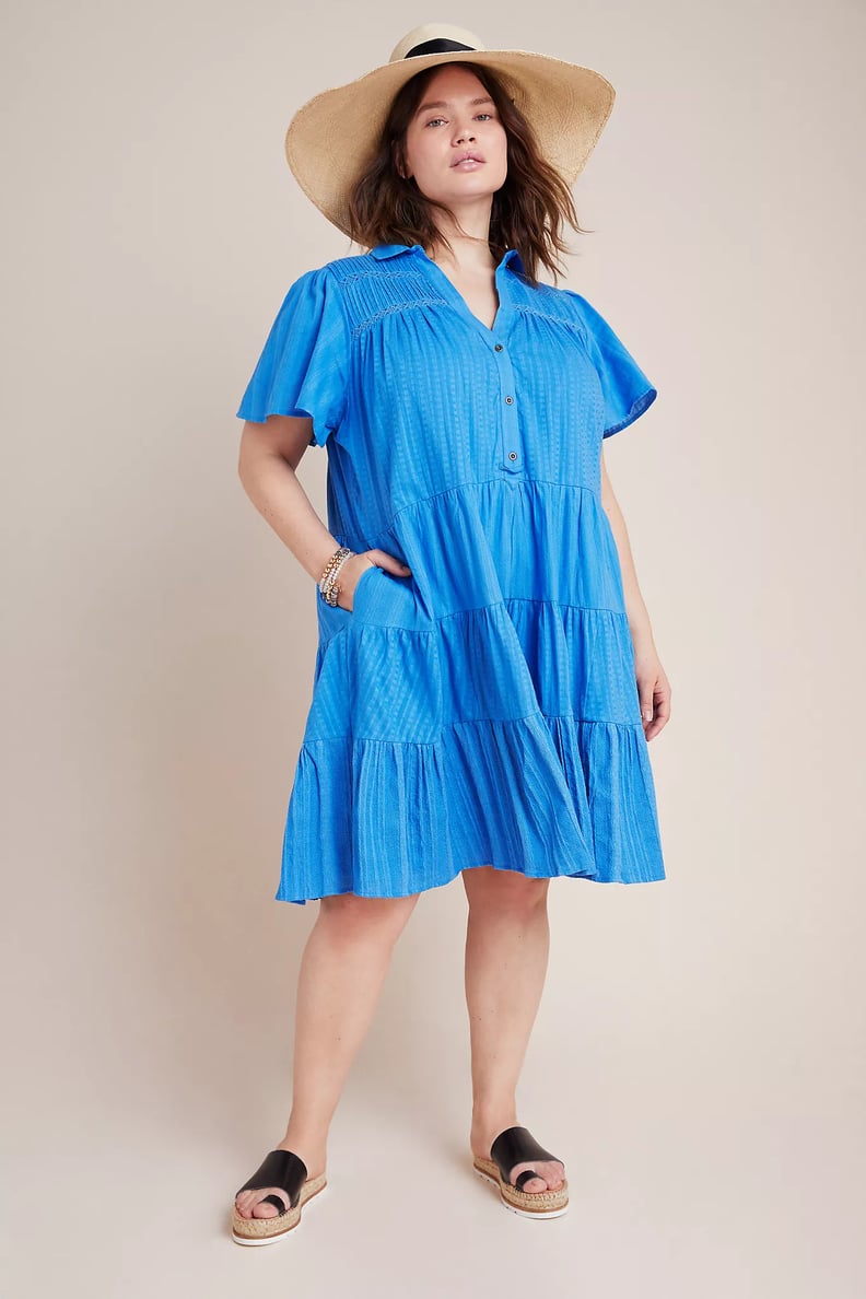 Anthropologie Georgina Tiered Shirtdress