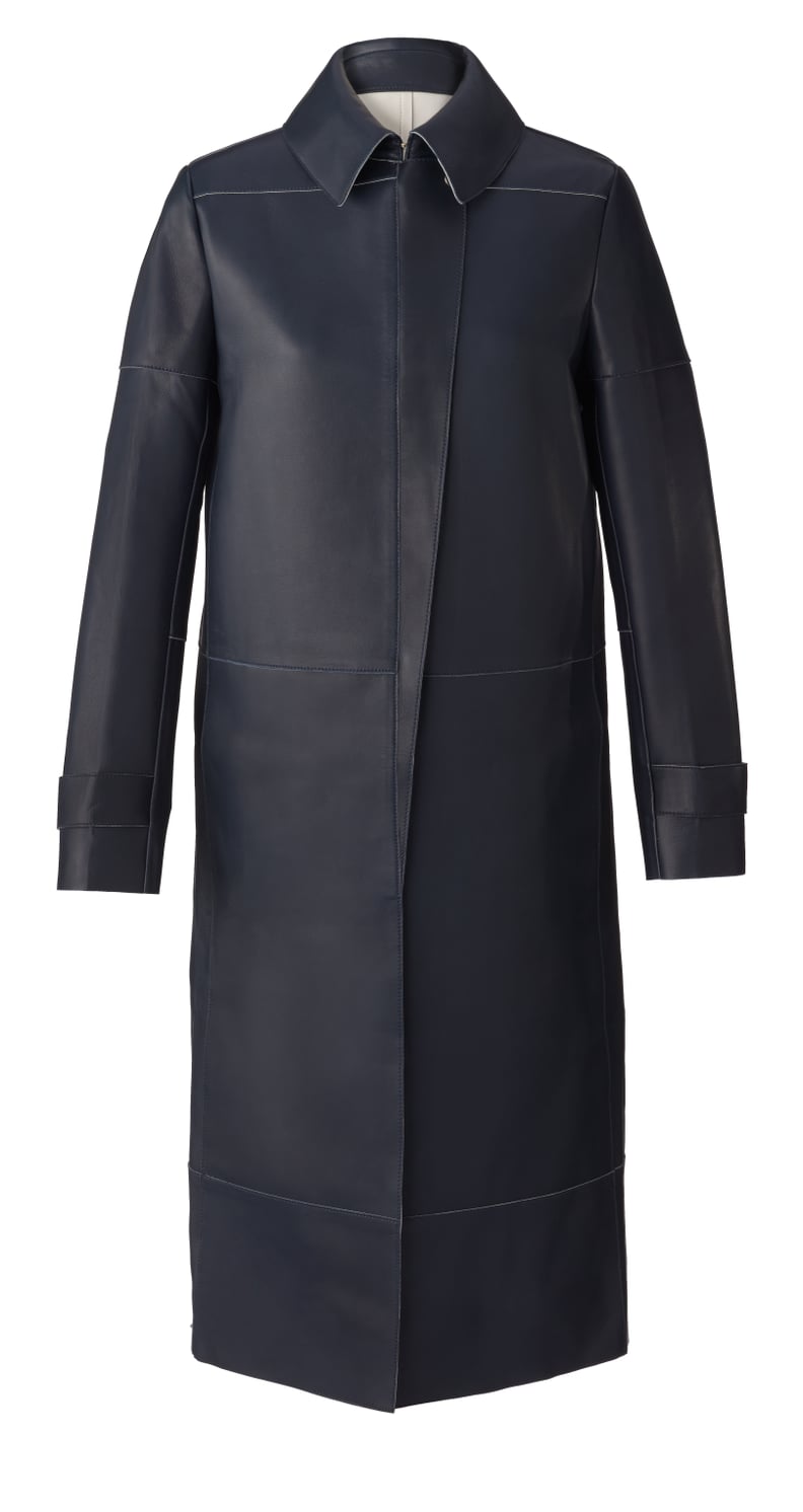 NYFW Pick: Navy Night Double-Face Leather Jacket