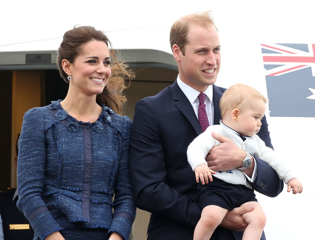 Will, Kate, and Prince George departed in style from Wellington Airport in April.