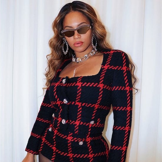 Beyoncé Wears Alessandra Rich Tweed Set For Her Anniversary