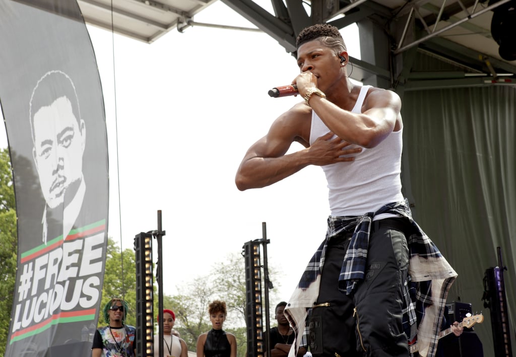 Hakeem (Bryshere Gray) performs at the concert.