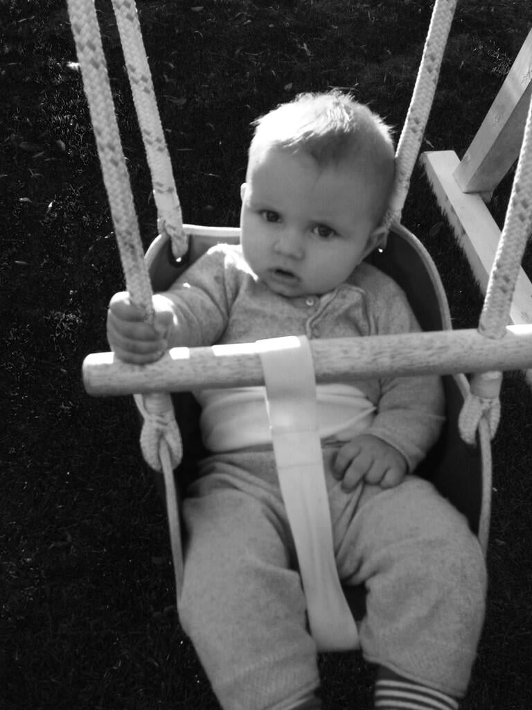 Jessica Simpson shared a sweet photo of baby Ace swinging the day away.
Source: Twitter user JessicaSimpson